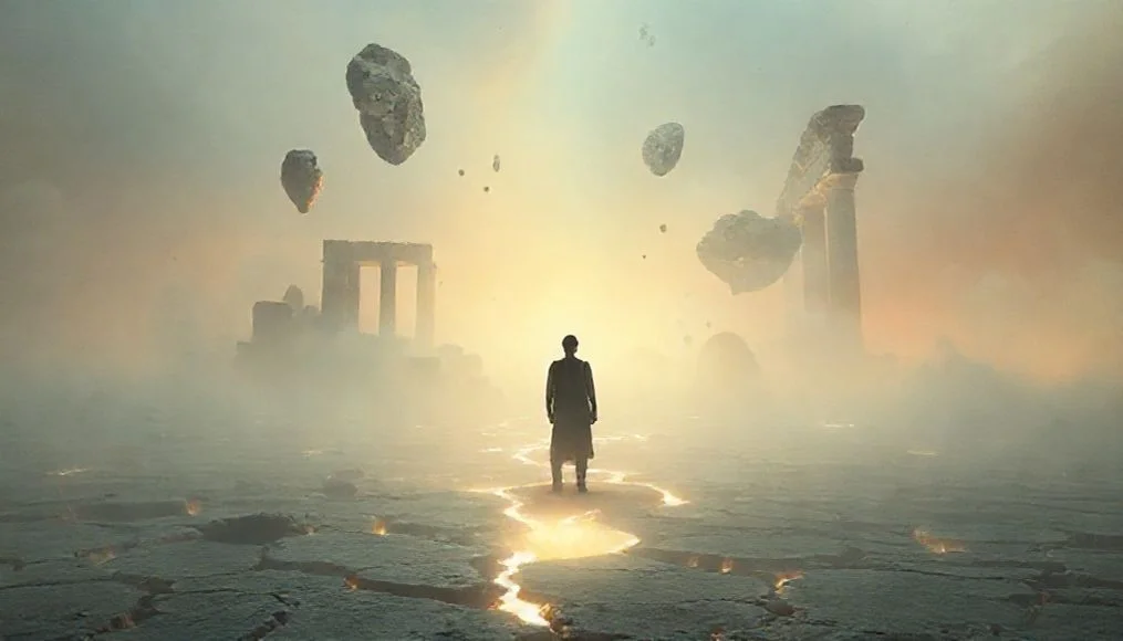 Depremden kaçış rüyası ve korkularla yüzleşme temasını işleyen psikolojik makale görseli.